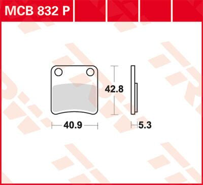 BRAKE PAD TRW MCB832P