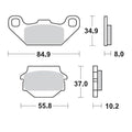 BRAKE PAD RACING