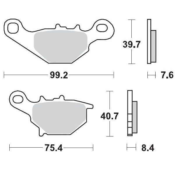 MM RACE BRAKEPAD SUZ RM80