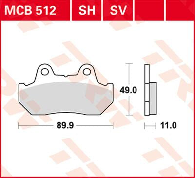 BRAKE PAD SINTER REAR STR