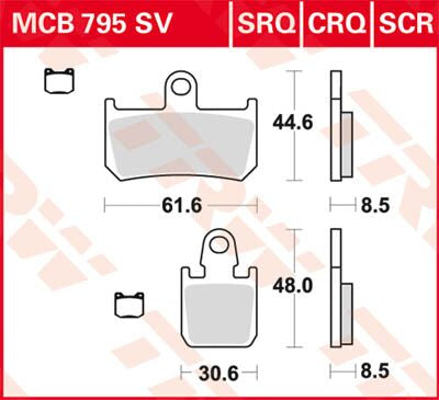 BRAKE PAD SINTER RACE LONGLIFE