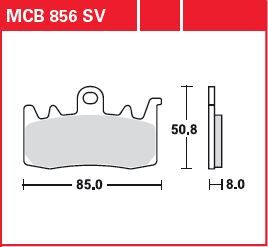 BRAKE PAD SINTER FRONT STREET