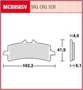 BRAKE PAD SINTER RACE LONGLIFE