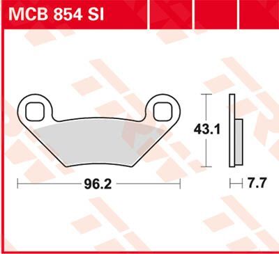 BRAKE PAD SINTER OFFROAD