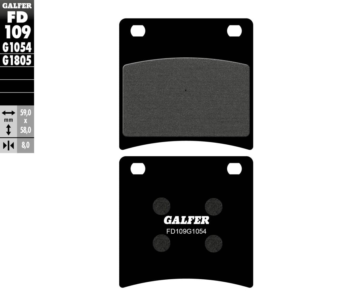 BRAKE PAD SEMI METAL
