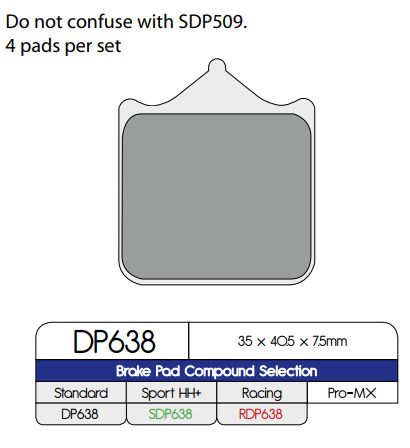 BRAKE PAD SINTERED