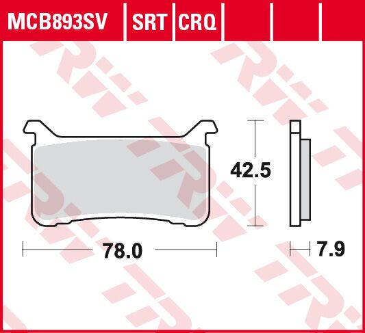 BRAKE PADS CARBON TRACK