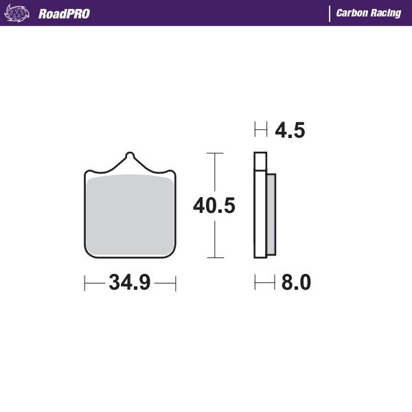 BRAKE PAD CARBON RACING