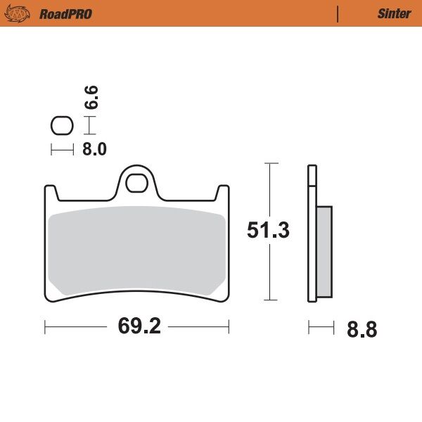 BRAKE PAD SINTER FRONT