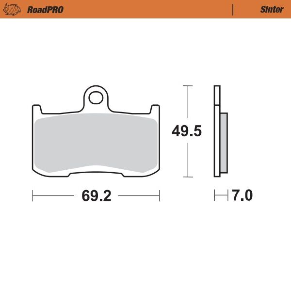 BRAKE PAD SINTER FRONT