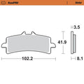 BRAKE PAD SINTER FRONT
