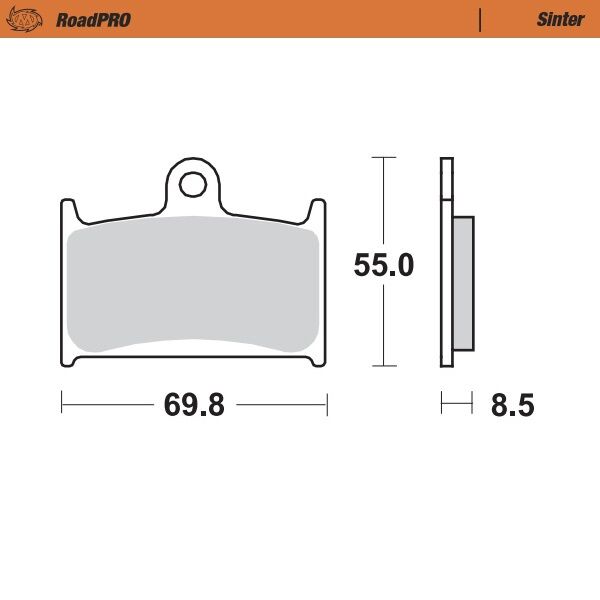 BRAKE PAD SINTER FRONT