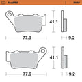 BRAKE PAD SINTER REAR