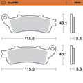 BRAKE PAD SINTER REAR