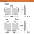 BRAKE PAD SINTER FRONT