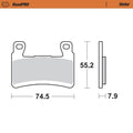 BRAKE PAD SINTER FRONT