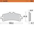 BRAKE PAD SINTER FRONT