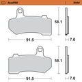 BRAKE PAD SINTER FRONT