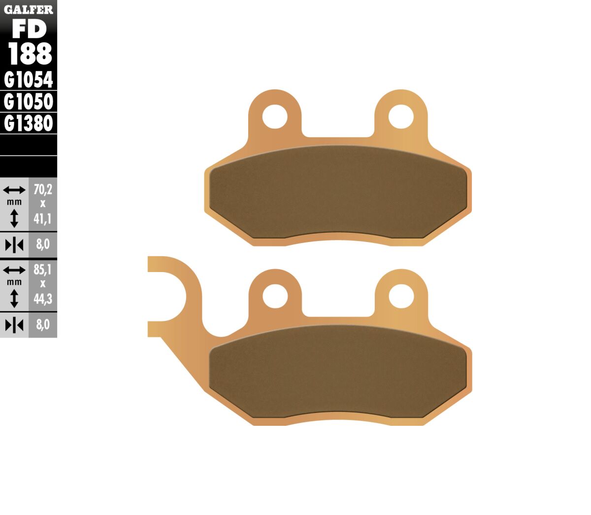 BRAKE PAD SINTERED SCOOTER