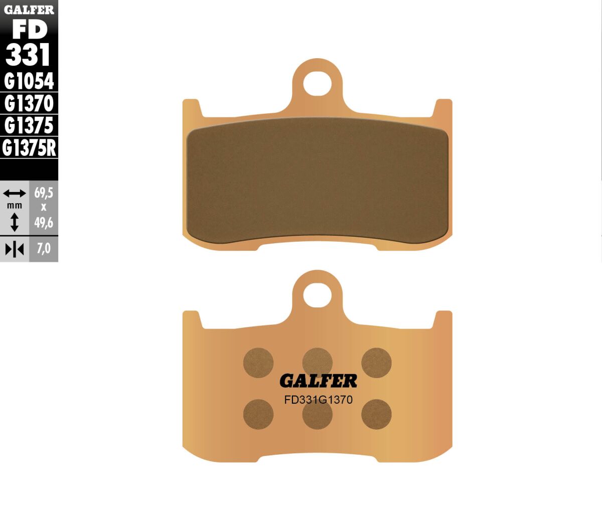 BRAKE PAD SINTERED