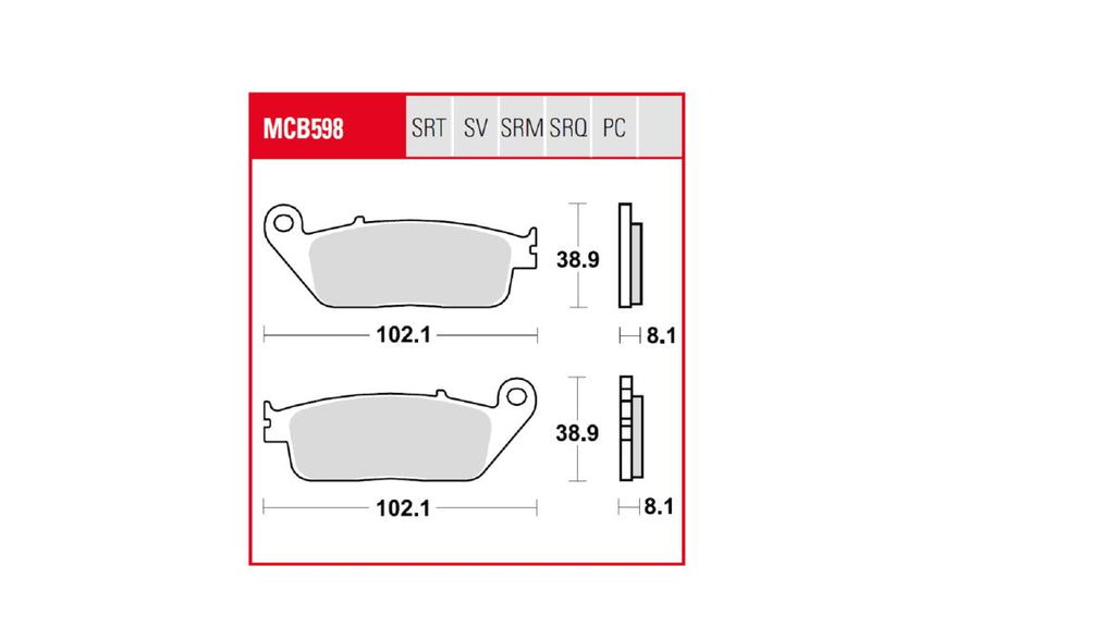 BRAKE PAD TRW