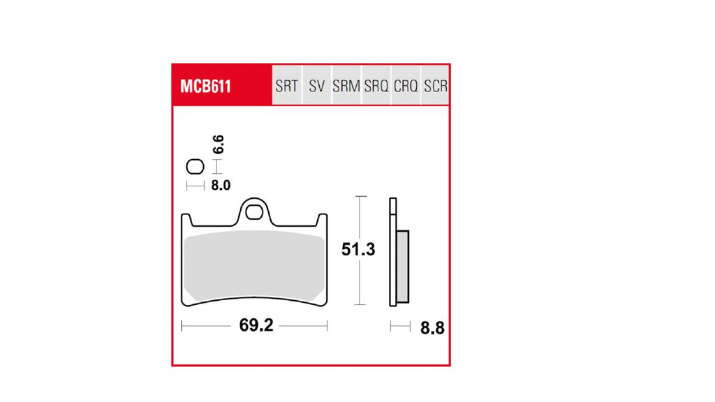 BRAKE PAD TRW