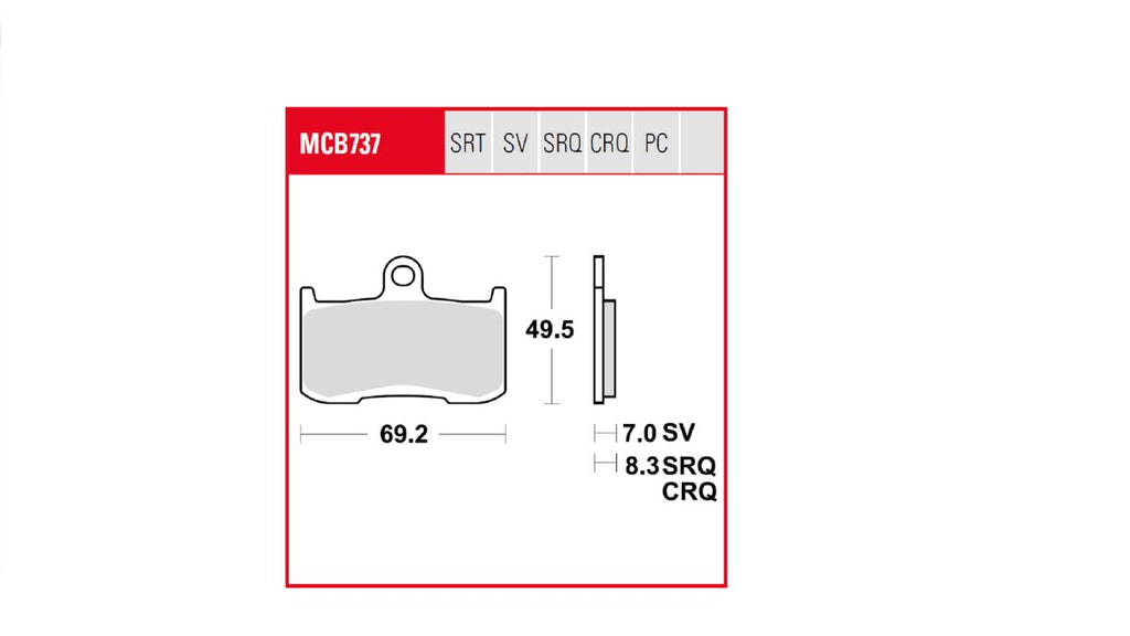 BRAKE PAD TRW