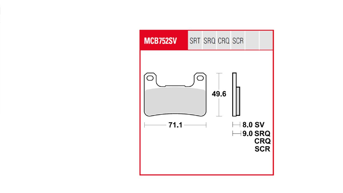 BRAKE PAD TRW