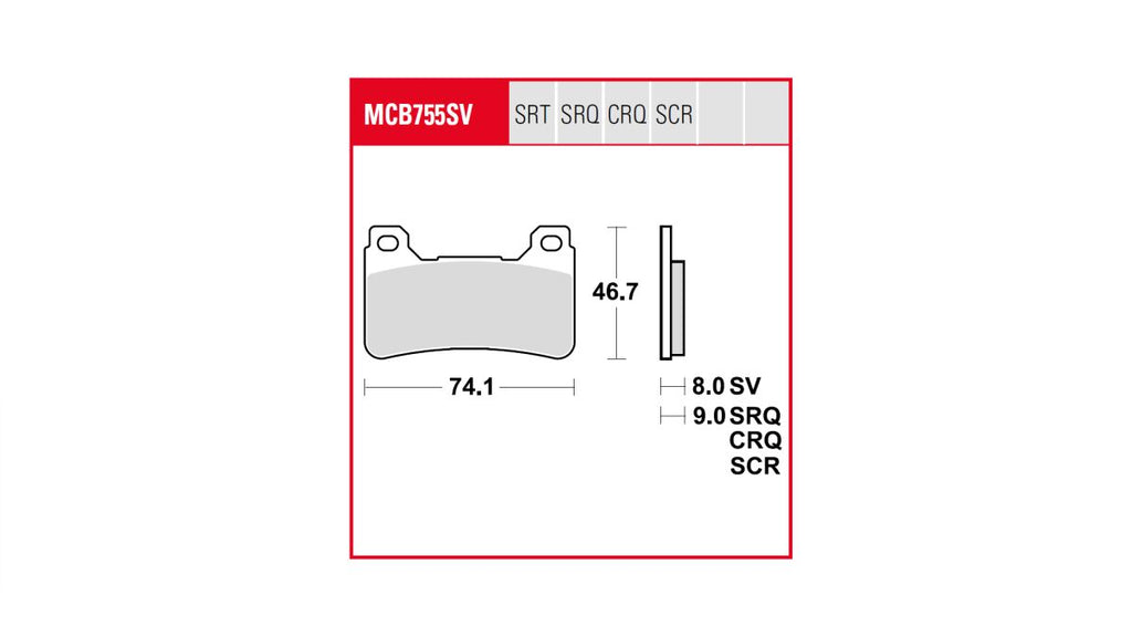 BRAKE PAD TRW
