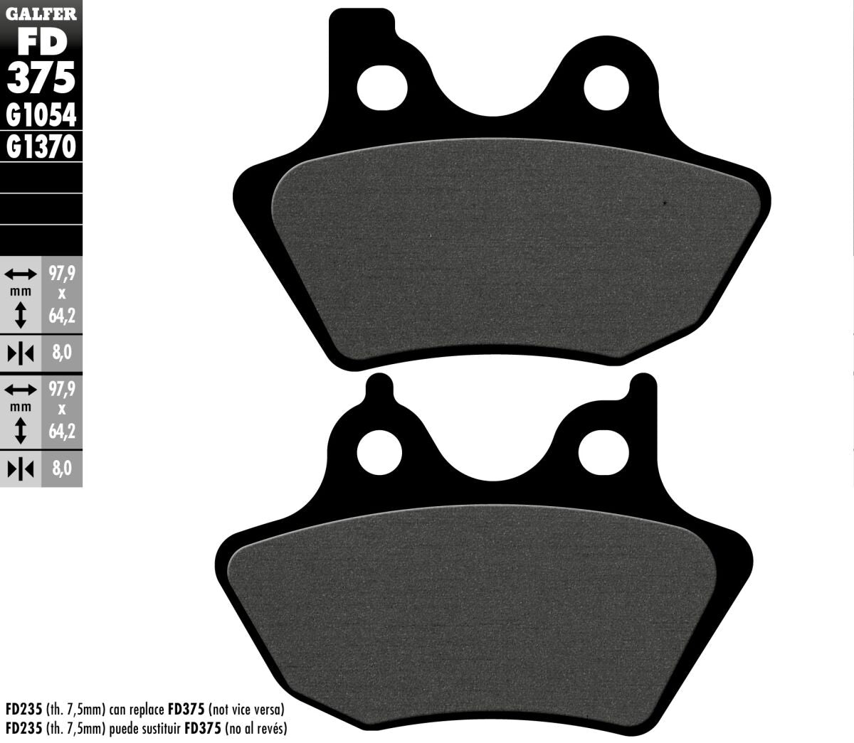 BRAKE PAD SEMI METAL