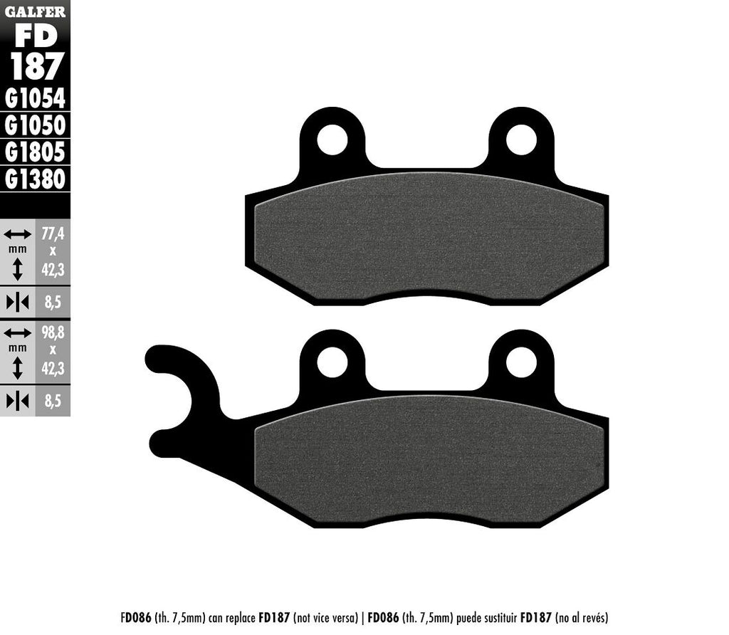 BRAKE PAD SEMI METAL