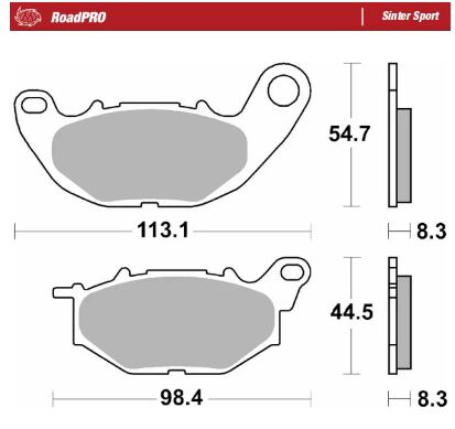 BRAKE PAD SINTER SPORT FRONT
