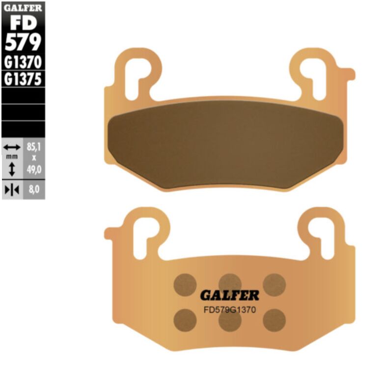 BRAKE PAD SINTERED RR