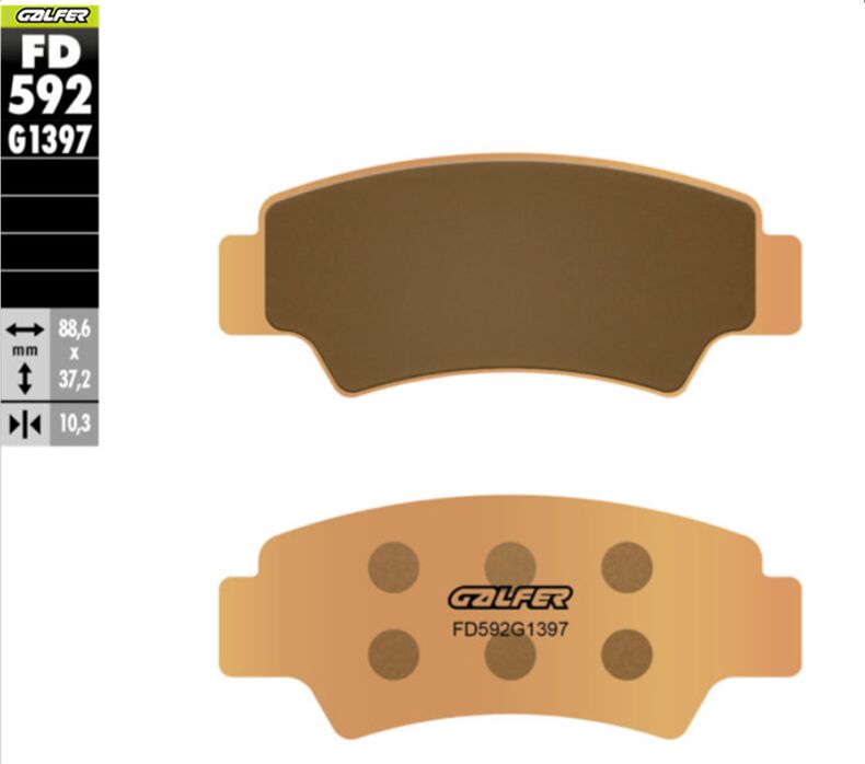 BRAKE PAD SINTERED RR