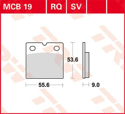 BRAKE PAD TRW MCB19