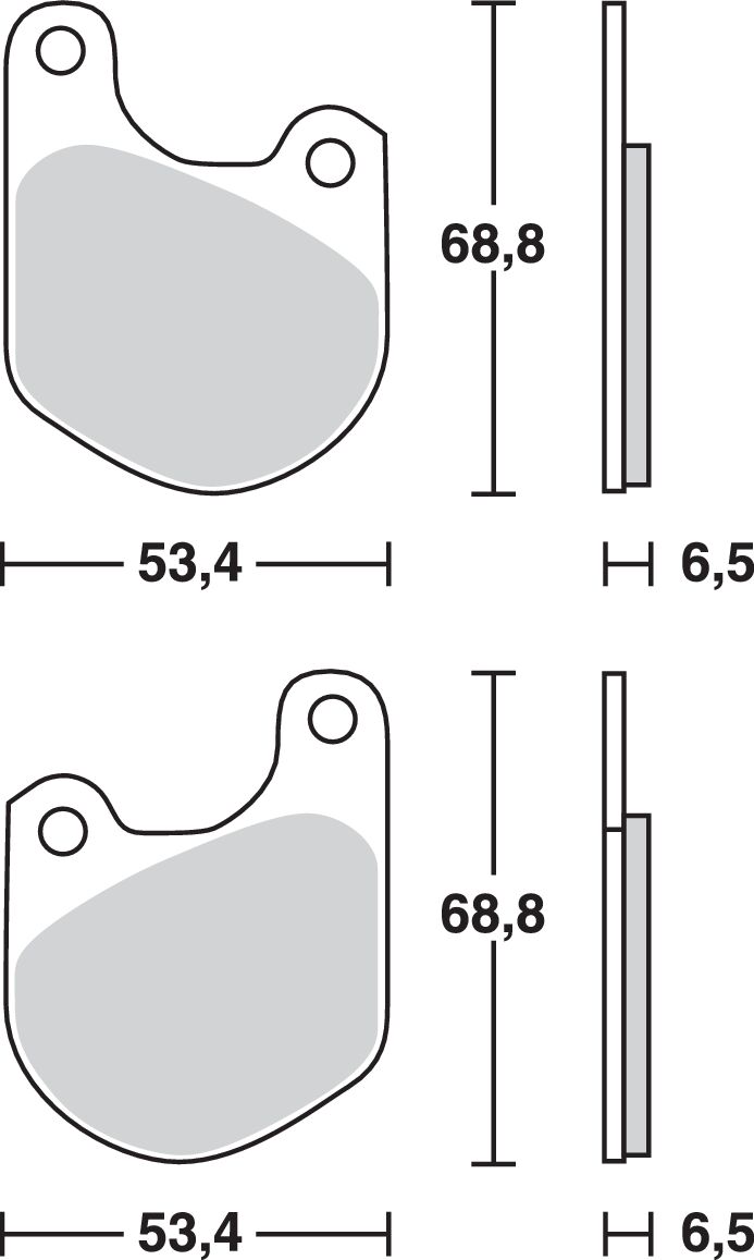 BRAKE PAD TRW MCB511