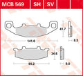 BRAKE PAD TRW MCB569