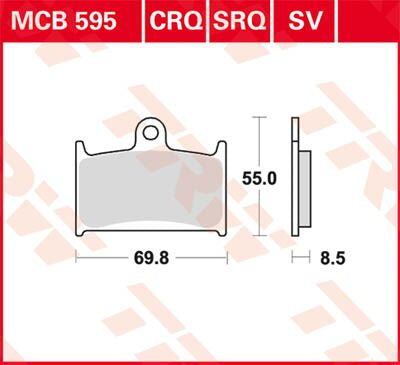 BRAKE PAD TRW MCB595