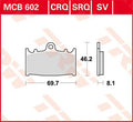 BRAKE PAD TRW MCB602