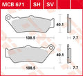 BRAKE PAD TRW MCB671