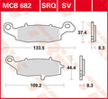 BRAKE PAD TRW MCB682