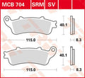 BRAKE PAD TRW MCB704