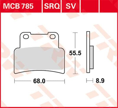 BRAKE PAD TRW MCB785