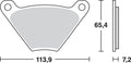 BRAKE PAD TRW MCB97