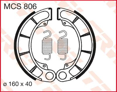 BRAKE SHOES TRW MCS806