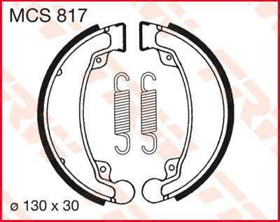 BRAKE SHOES TRW MCS817
