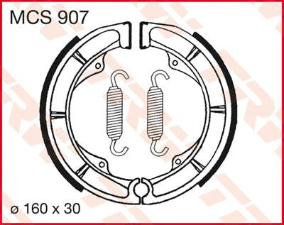 BRAKE SHOES TRW MCS907