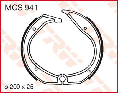 BRAKE SHOES TRW MCS941