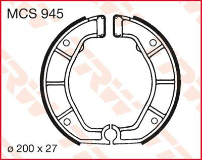 BRAKE SHOES TRW MCS945