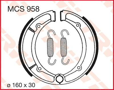 BRAKE SHOES TRW MCS958
